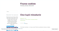 Desktop Screenshot of finansewpraktyce.wordpress.com