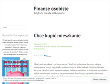 Tablet Screenshot of finansewpraktyce.wordpress.com