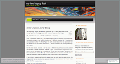 Desktop Screenshot of mytwohappyfeet.wordpress.com