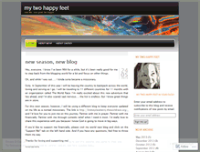 Tablet Screenshot of mytwohappyfeet.wordpress.com