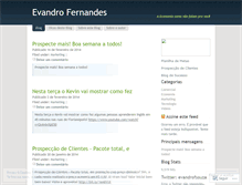 Tablet Screenshot of evandrofsouza.wordpress.com
