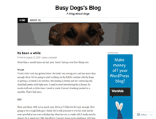 Tablet Screenshot of busydogs.wordpress.com