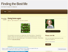 Tablet Screenshot of findingthebestme.wordpress.com