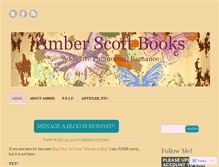 Tablet Screenshot of amberscottproject.wordpress.com