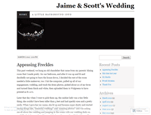 Tablet Screenshot of jaimeandscott.wordpress.com
