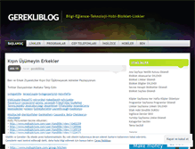 Tablet Screenshot of gerekliblog.wordpress.com