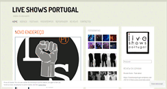 Desktop Screenshot of liveshowsportugal.wordpress.com