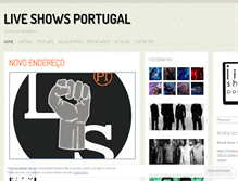 Tablet Screenshot of liveshowsportugal.wordpress.com