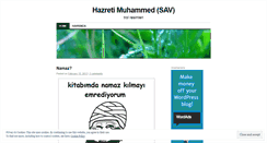 Desktop Screenshot of hazretimuhammed.wordpress.com