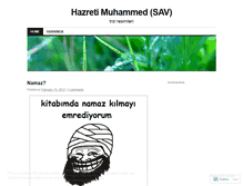 Tablet Screenshot of hazretimuhammed.wordpress.com