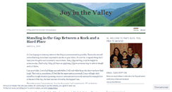 Desktop Screenshot of joyinthevalley.wordpress.com