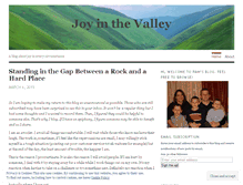 Tablet Screenshot of joyinthevalley.wordpress.com