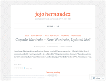 Tablet Screenshot of jojohernandez.wordpress.com