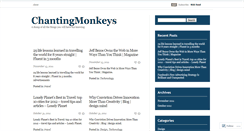 Desktop Screenshot of chantingmonkeys.wordpress.com