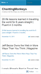 Mobile Screenshot of chantingmonkeys.wordpress.com