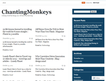 Tablet Screenshot of chantingmonkeys.wordpress.com