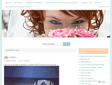 Tablet Screenshot of destinationdreamwedding.wordpress.com