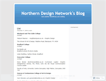 Tablet Screenshot of northerndesignnetwork.wordpress.com
