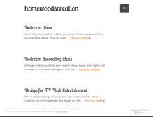 Tablet Screenshot of homewoodscreation.wordpress.com