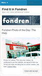 Mobile Screenshot of finditinfondren.wordpress.com