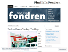 Tablet Screenshot of finditinfondren.wordpress.com