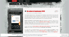 Desktop Screenshot of manualuldepolitica.wordpress.com