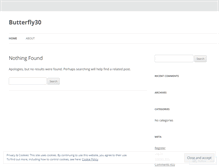 Tablet Screenshot of bfly30.wordpress.com