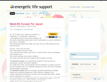 Tablet Screenshot of newlifecocoon.wordpress.com