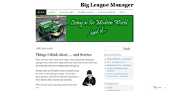 Desktop Screenshot of bigleaguemanager.wordpress.com