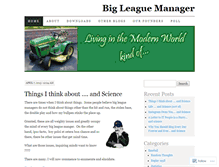 Tablet Screenshot of bigleaguemanager.wordpress.com