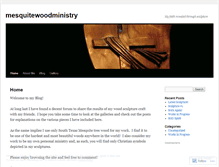 Tablet Screenshot of mesquitewoodministry.wordpress.com