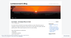 Desktop Screenshot of lavitaicecream.wordpress.com