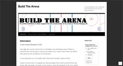 Desktop Screenshot of buildthearena.wordpress.com