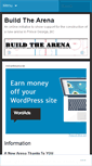 Mobile Screenshot of buildthearena.wordpress.com