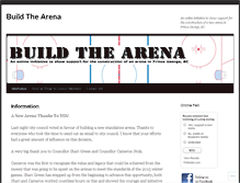 Tablet Screenshot of buildthearena.wordpress.com