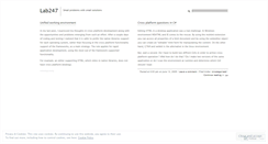 Desktop Screenshot of lab247.wordpress.com