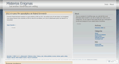 Desktop Screenshot of misteriosenigmas.wordpress.com