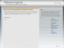 Tablet Screenshot of misteriosenigmas.wordpress.com
