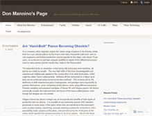 Tablet Screenshot of donmannino.wordpress.com