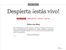 Tablet Screenshot of despiertaestasvivo.wordpress.com