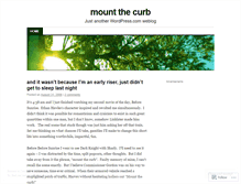 Tablet Screenshot of mountthecurb.wordpress.com