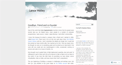 Desktop Screenshot of lancewalley.wordpress.com