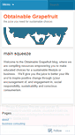 Mobile Screenshot of obtainablegrapefruit.wordpress.com