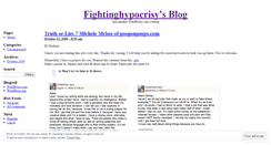 Desktop Screenshot of fightinghypocrisy.wordpress.com