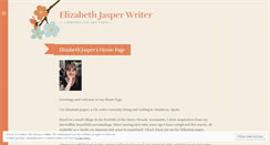 Desktop Screenshot of elizabethjasperwriter.wordpress.com