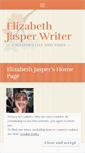 Mobile Screenshot of elizabethjasperwriter.wordpress.com