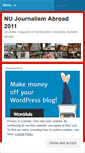 Mobile Screenshot of northeasternuniversityjournalism2011.wordpress.com