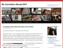 Tablet Screenshot of northeasternuniversityjournalism2011.wordpress.com