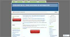 Desktop Screenshot of catalogosl.wordpress.com