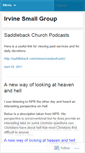 Mobile Screenshot of irvinesmallgroup.wordpress.com
